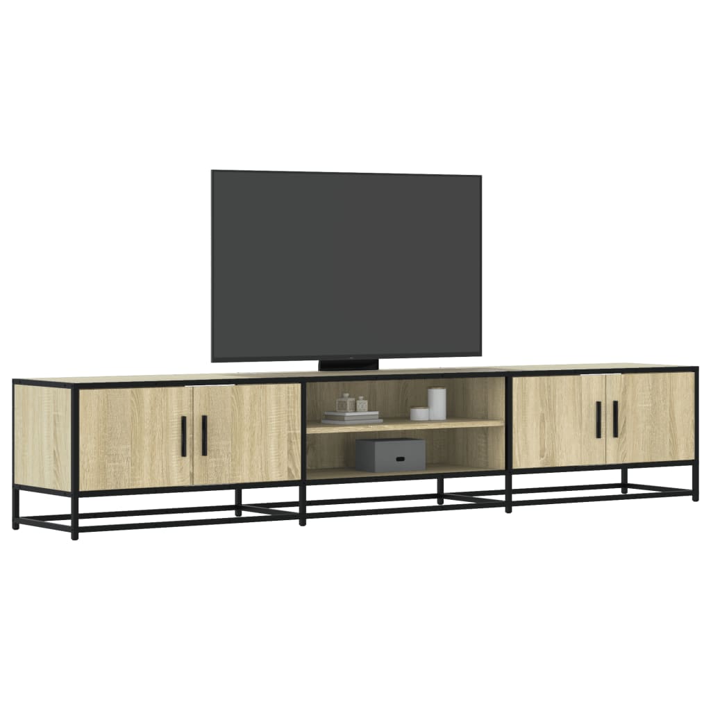 Vetonek Mueble para TV madera de ingeniería roble Sonoma 210x35x41 cm