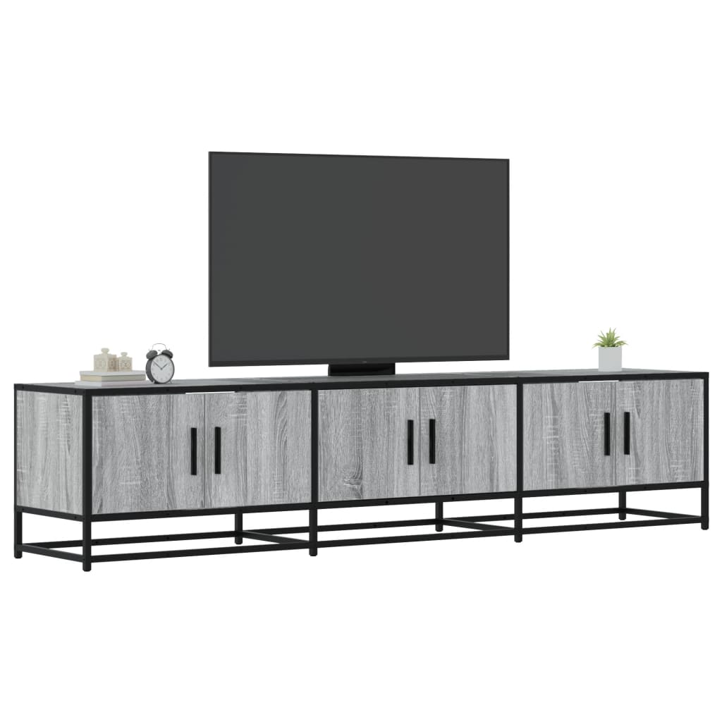 Vetonek Mueble para TV madera de ingeniería gris Sonoma 180x35x41 cm