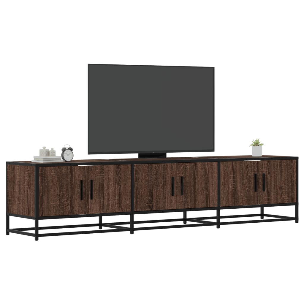 Vetonek Mueble para TV madera de ingeniería roble marrón 180x35x41 cm