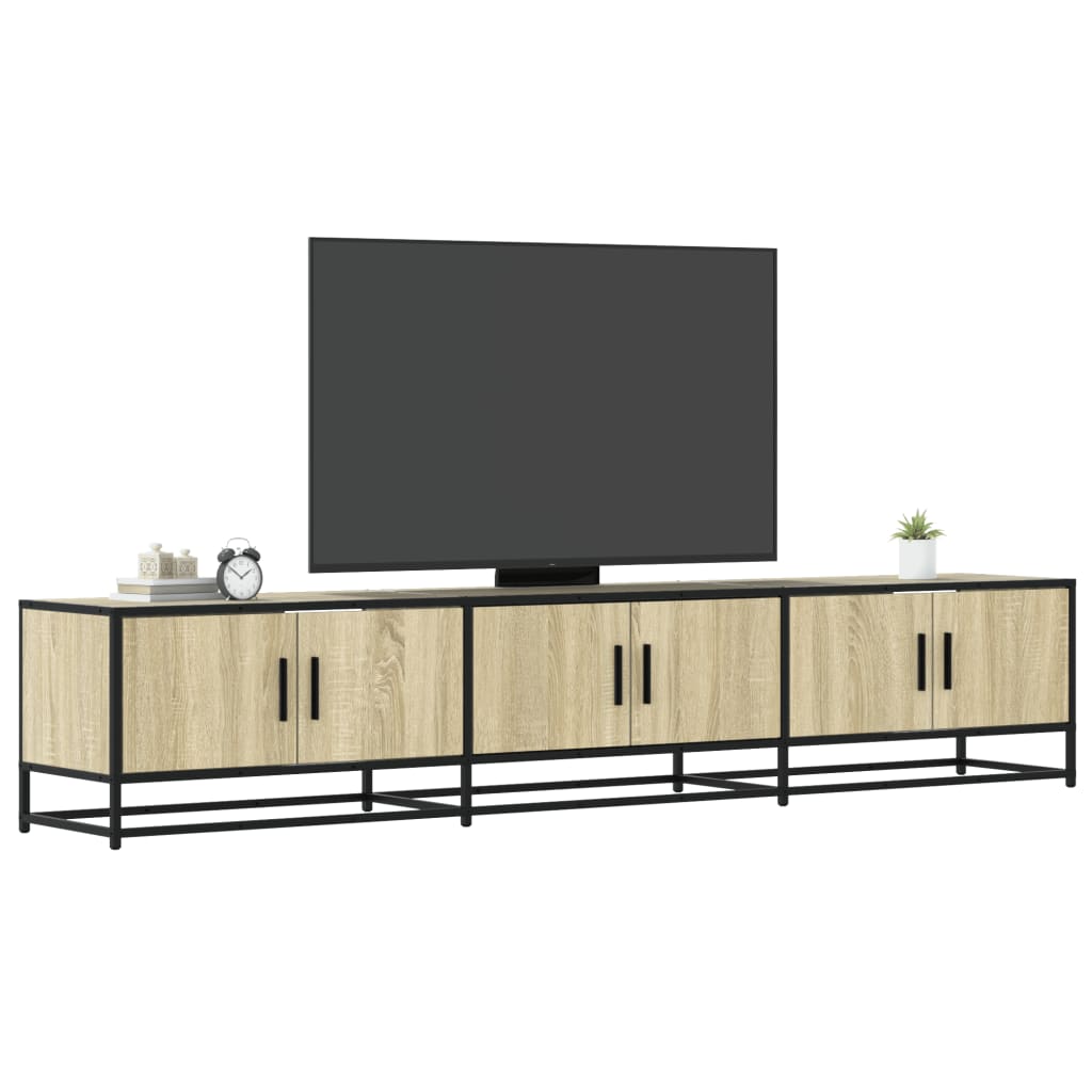 Vetonek Mueble para TV madera de ingeniería roble Sonoma 210x35x41 cm