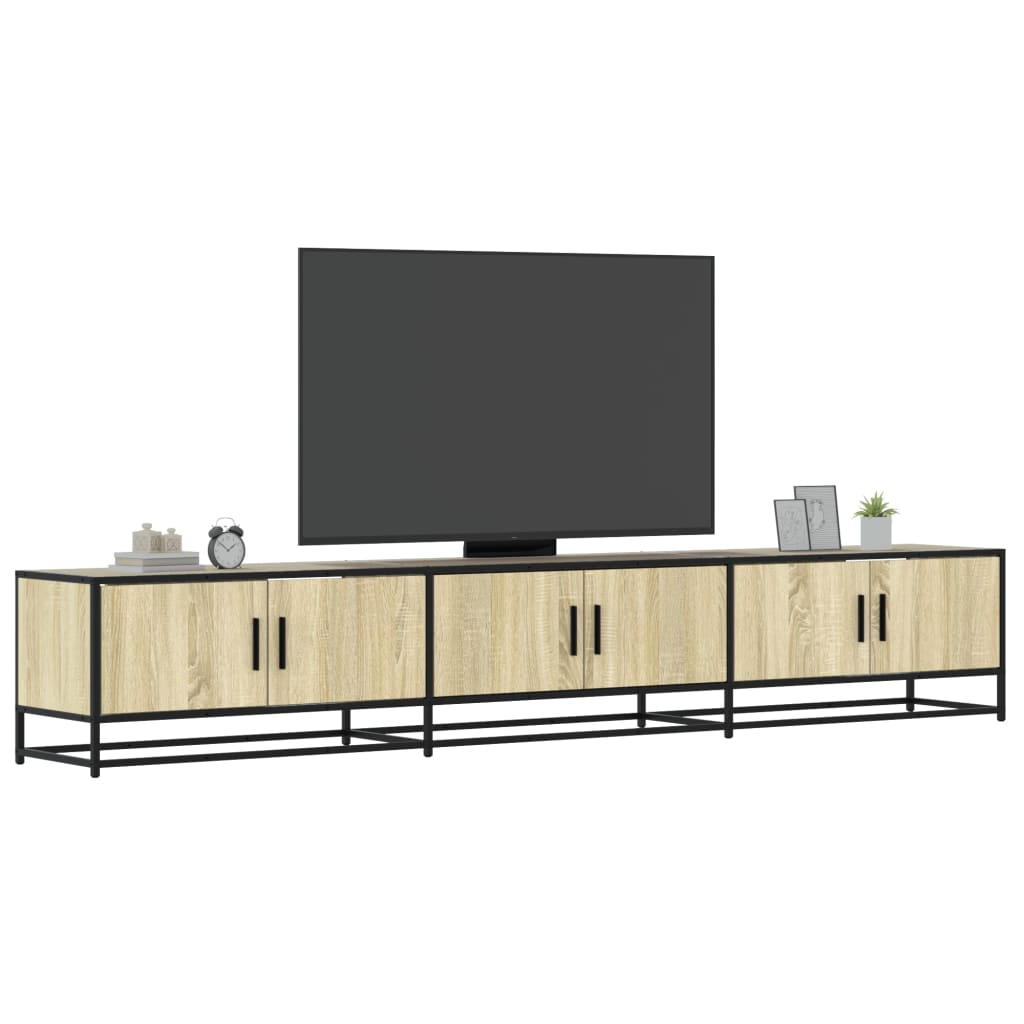 Vetonek Mueble para TV madera de ingeniería roble Sonoma 240x35x41 cm