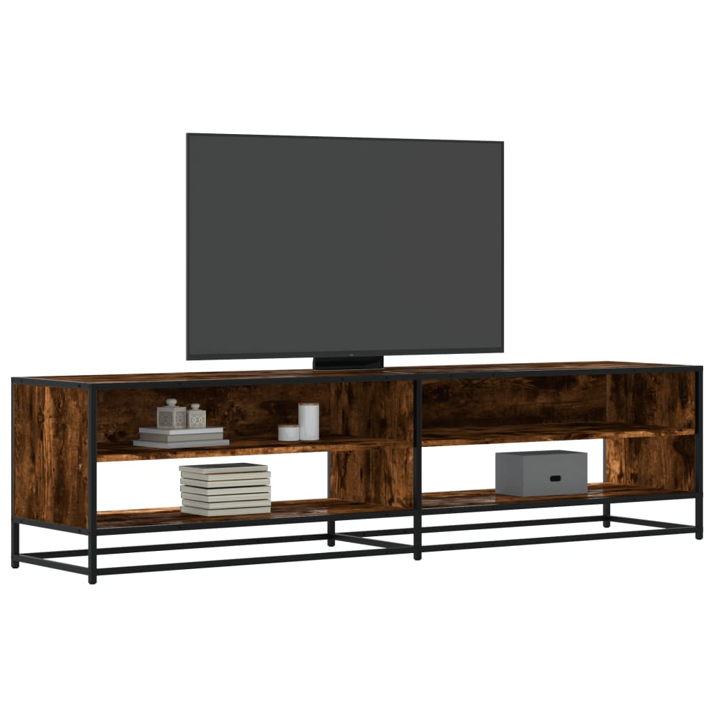 Vetonek Mueble de TV madera de ingeniería roble ahumado 180,5x40x46 cm