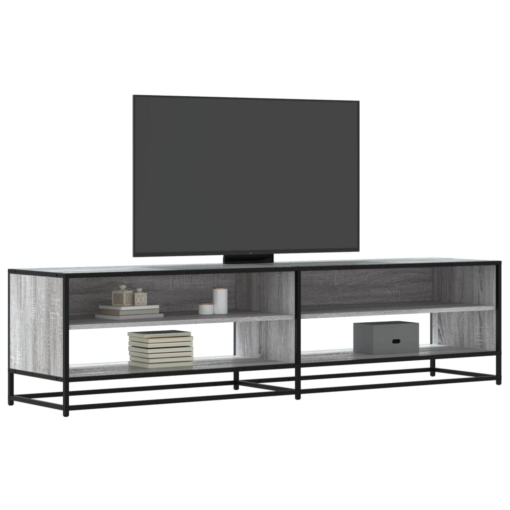 Vetonek Mueble de TV madera de ingeniería gris Sonoma 180,5x40x46 cm