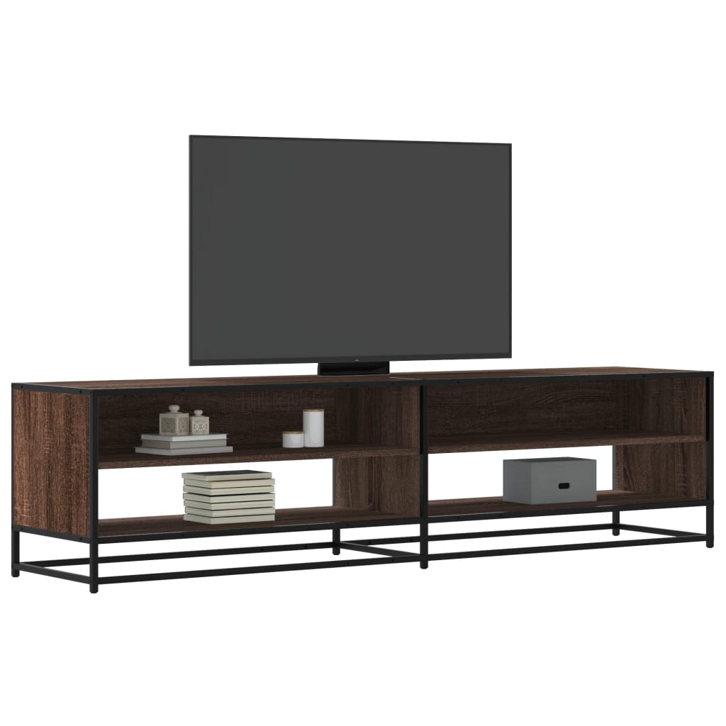 Vetonek Mueble de TV madera de ingeniería marrón roble 180,5x40x46 cm