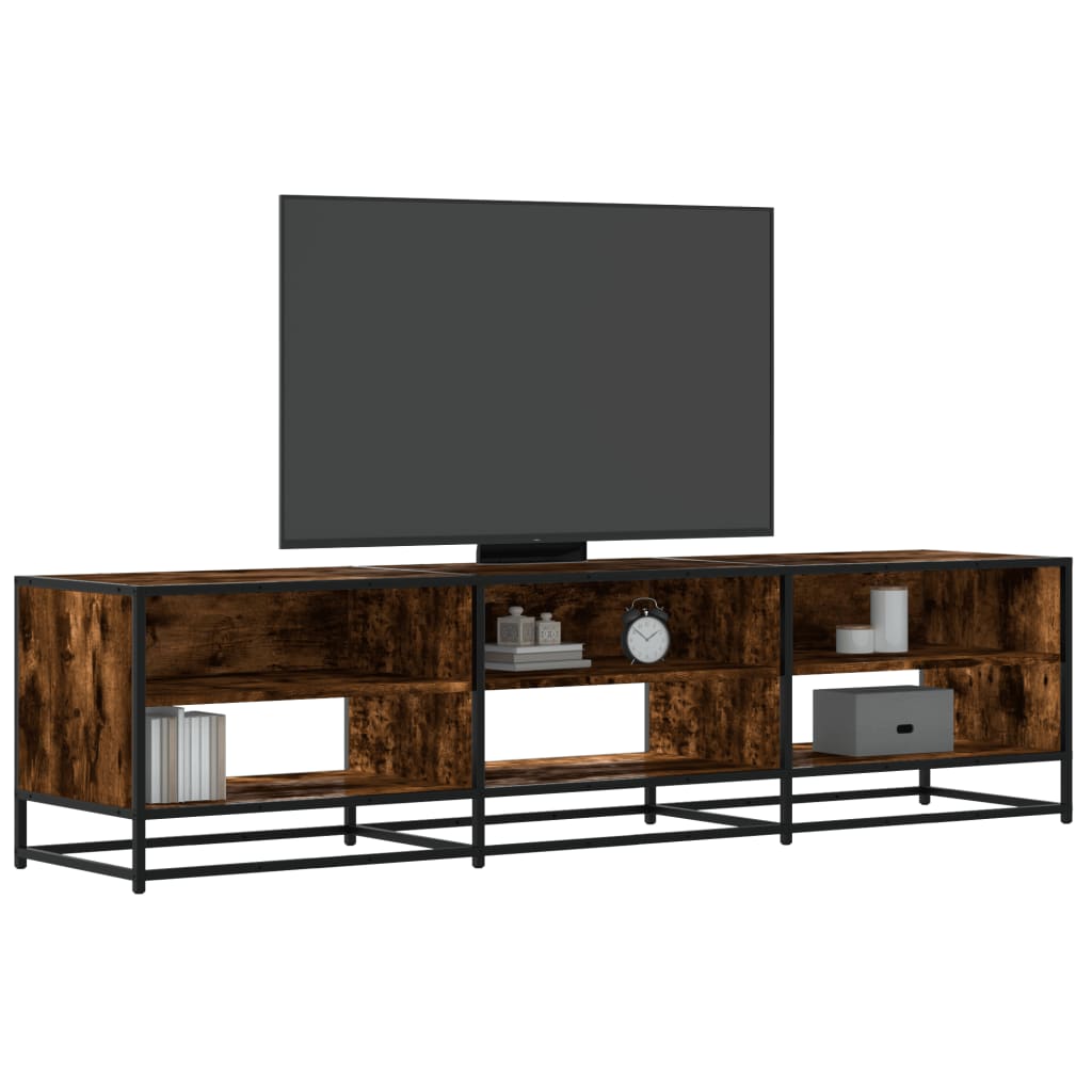 Vetonek Mueble para TV madera de ingeniería roble ahumado 180x40x46 cm