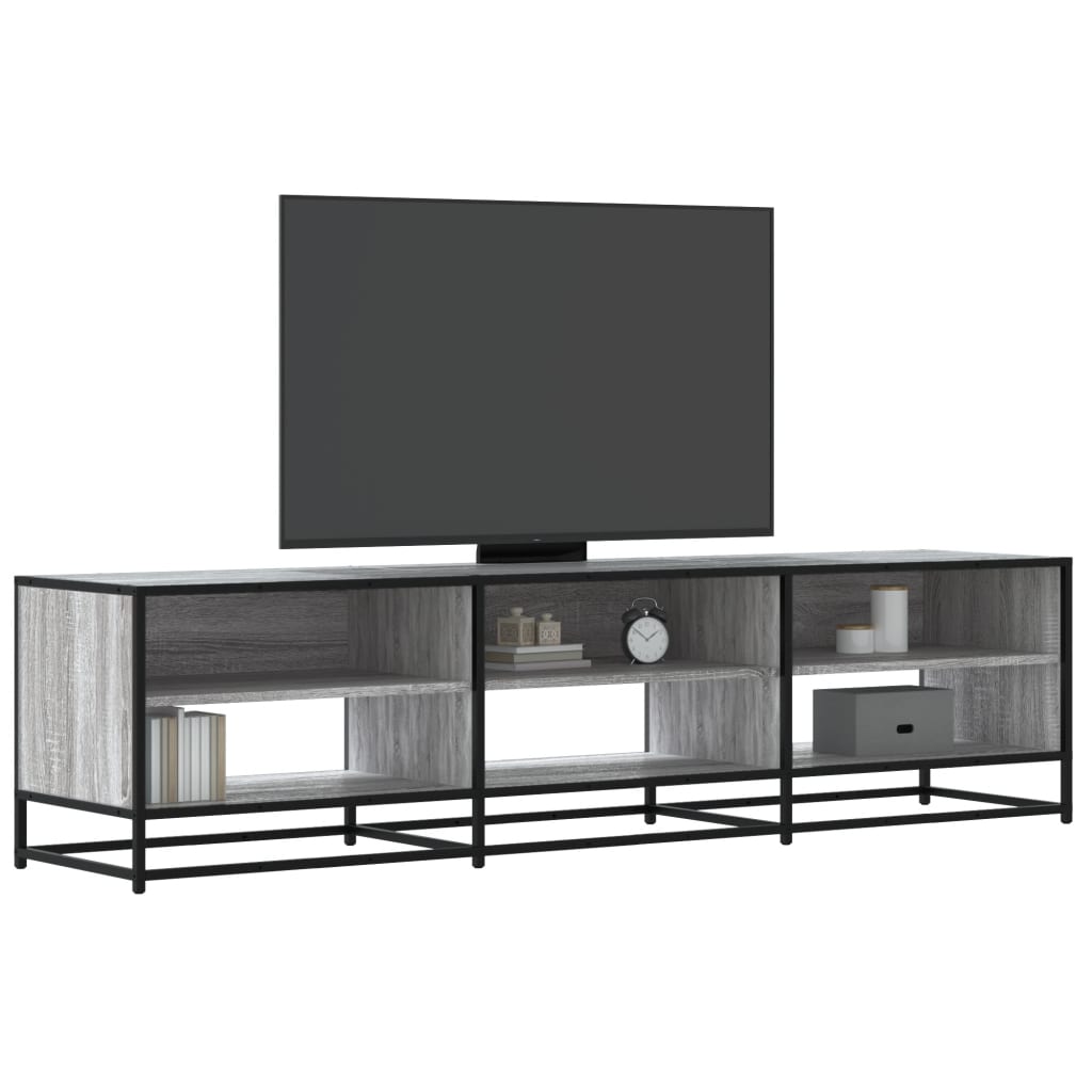 Vetonek Mueble de TV madera de ingeniería gris Sonoma 180x40x46 cm