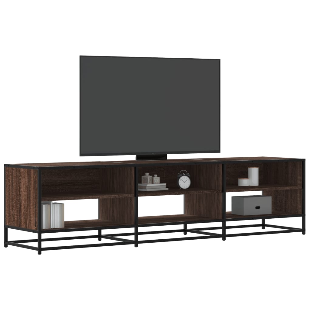 Vetonek Mueble de TV madera de ingeniería marrón roble 180x40x46 cm