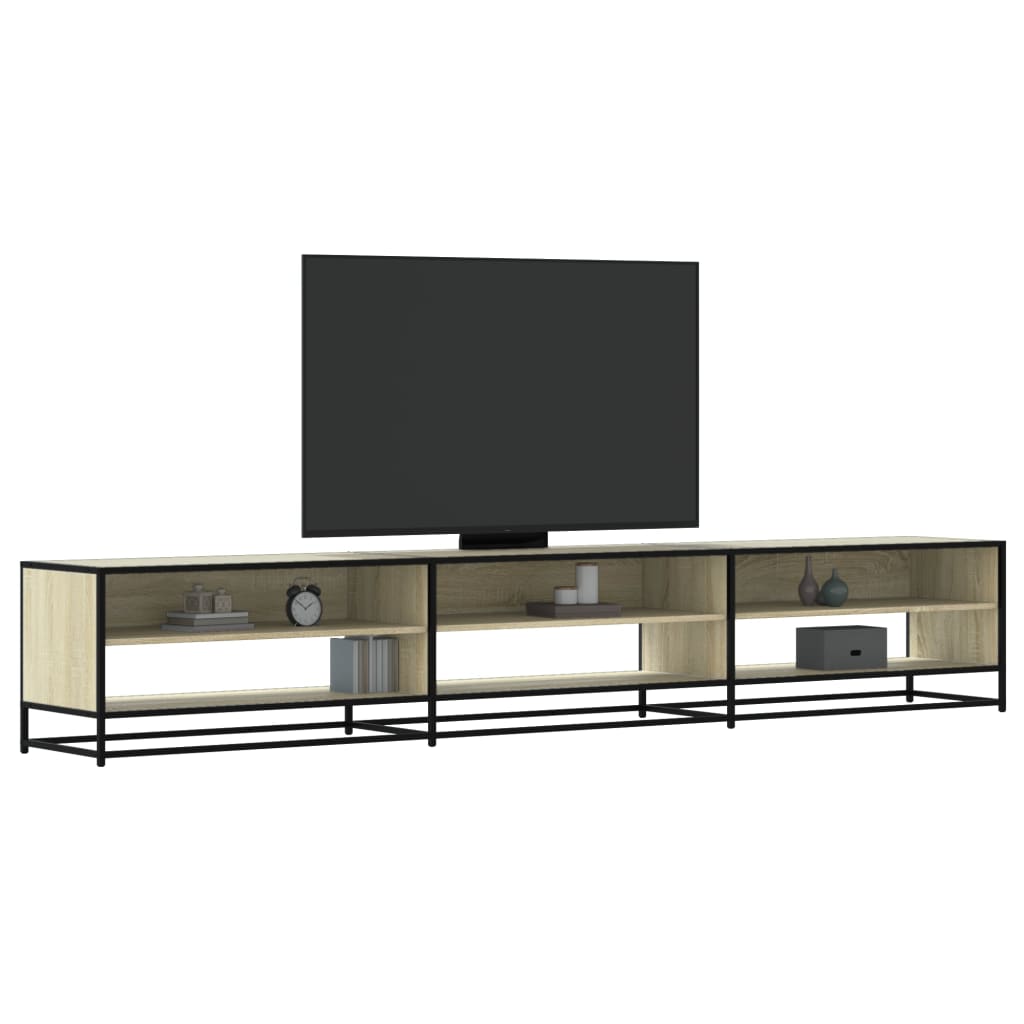 Vetonek Mueble para TV madera de ingeniería roble Sonoma 270x40x46 cm