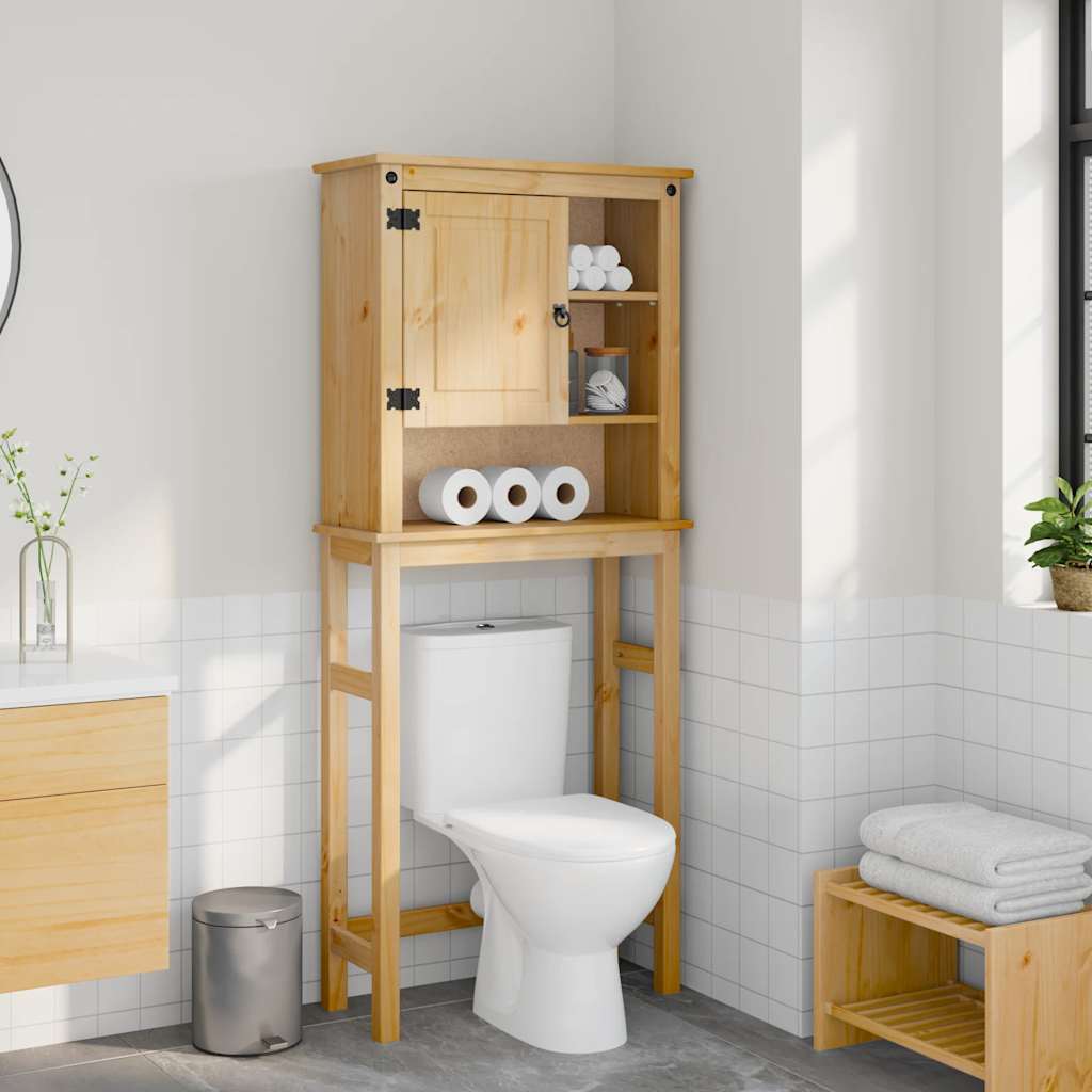 Vetonek Mueble de baño para lavadora Corona madera maciza de pino