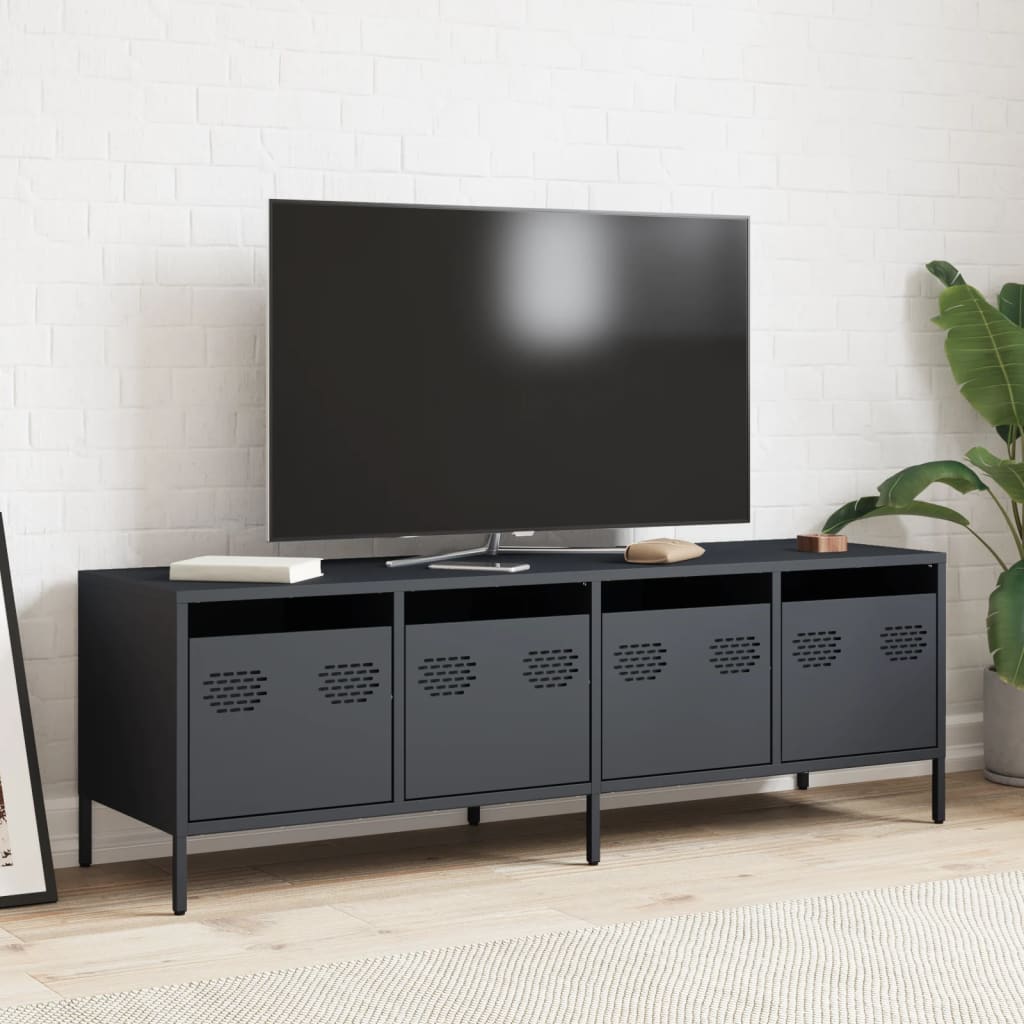 Cold rolled tv furniture anthracite 135x39x43.5 cm