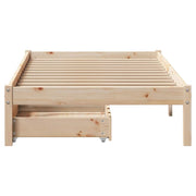 Estructura de cama sin colchón madera maciza de pino 90x200 cm v8191 - Vetonek