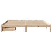 Estructura de cama sin colchón madera maciza de pino 200x200 cm V8337 Vetonek
