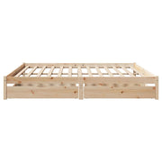 Estructura de cama sin colchón madera maciza de pino 200x200 cm V8337 Vetonek