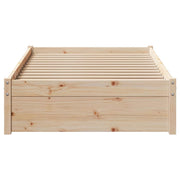 Estructura de cama sin colchón madera maciza pino 75x190 cm v0354 - Vetonek