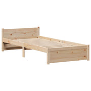 Estructura de cama sin colchón madera maciza de pino 90x190 cm V0637 Vetonek