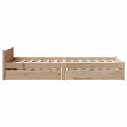 Estructura de cama sin colchón madera maciza de pino 90x190 cm V0637 Vetonek