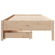 Estructura de cama sin colchón madera maciza pino 75x190 cm v1238 - Vetonek