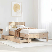 Estructura de cama sin colchón madera maciza de pino 90x190 cm v2761 Vetonek