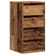 Vetonek Cómoda de esquina madera de ingeniería envejecida 40x41x76 cm