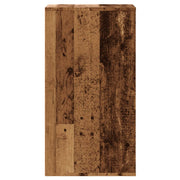 Cómoda de esquina madera de ingeniería envejecida 40x41x76 cm v1251 - Vetonek