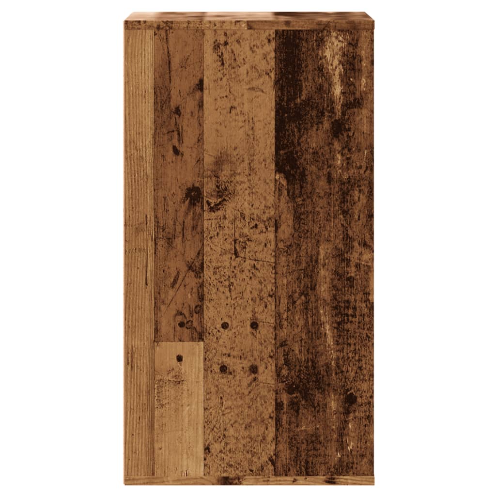 Cómoda de esquina madera de ingeniería envejecida 40x41x76 cm v1251 - Vetonek