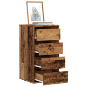 Cómoda de esquina madera de ingeniería envejecida 40x41x76 cm v1251 Vetonek