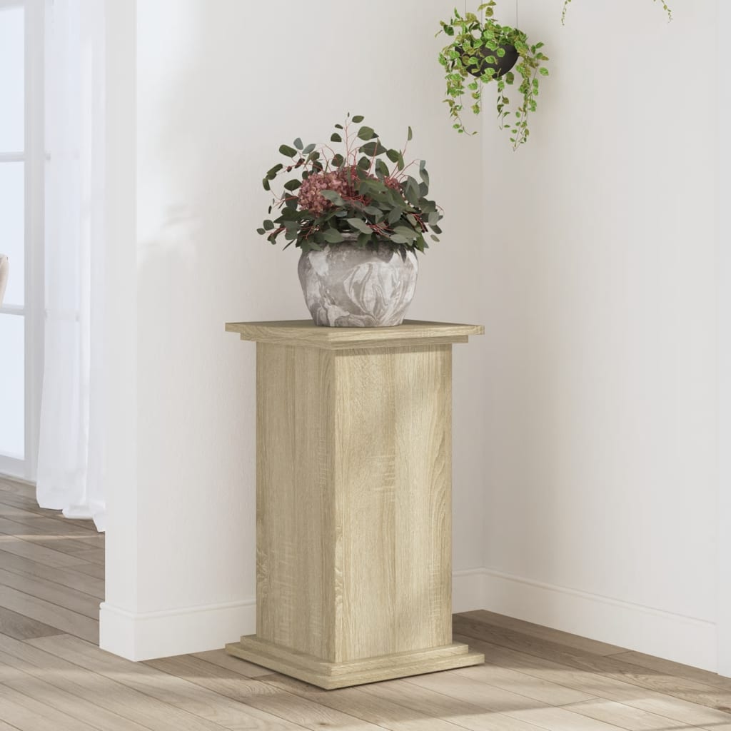 Vetonek Soportes de plantas madera ingeniería roble Sonoma 33x33x60 cm