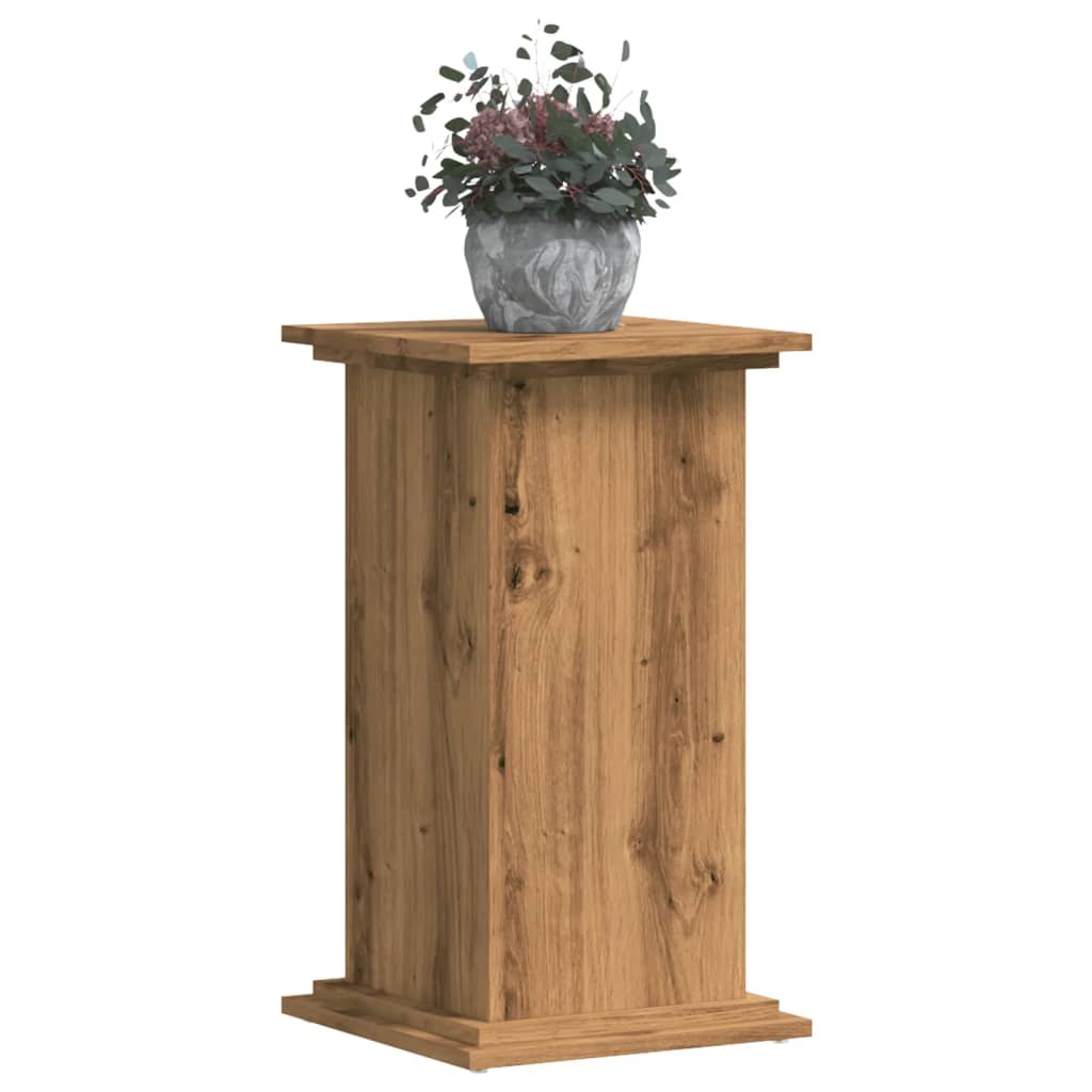 Soportes de planta madera sintetizada Nexus roble artisian 33x33x60 cm