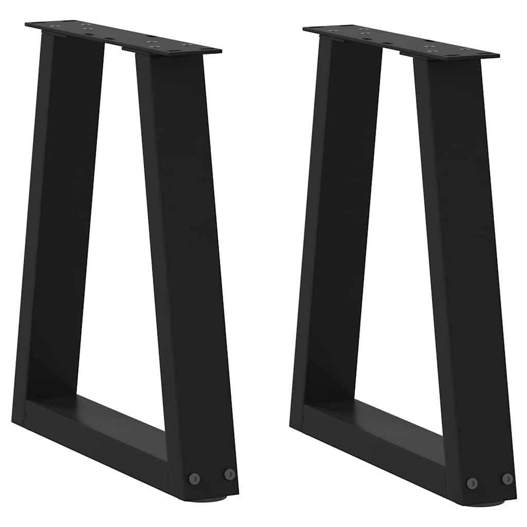 Vetonek Patas para mesa de comedor en forma de V 2 uds acero negro