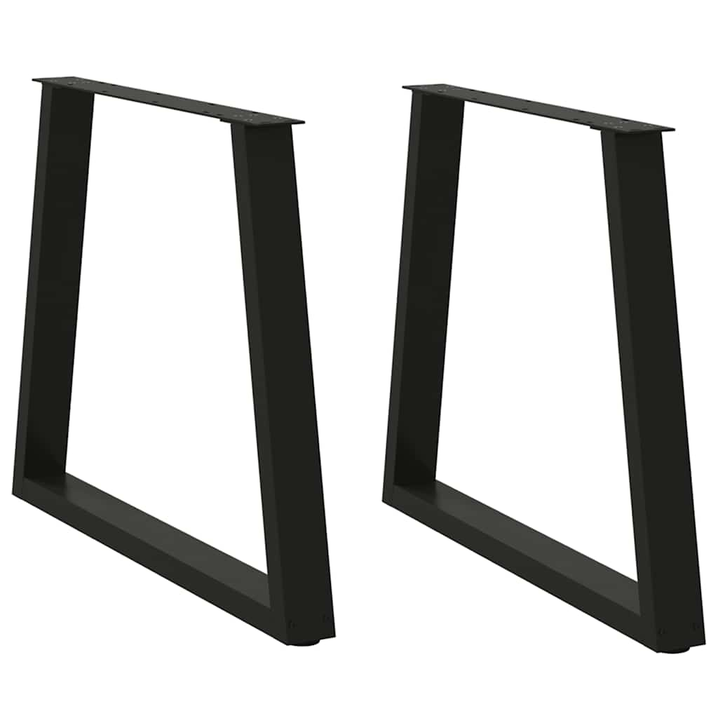 Vetonek Patas para mesa de comedor en forma de V 2 uds acero negro