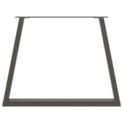 Patas para mesa de comedor forma X 2 uds acero, diseño resistente y estable - Vetonek