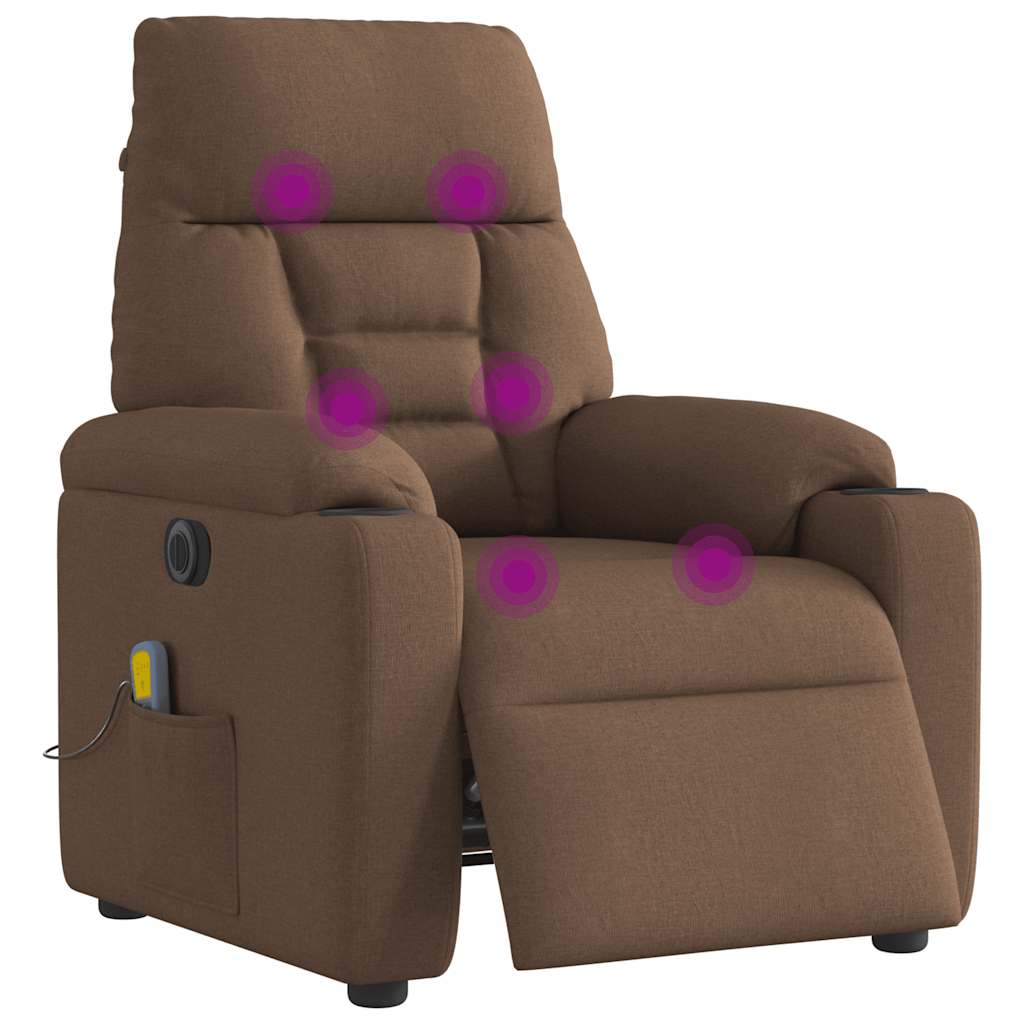 Reclinable electrical massage armchair