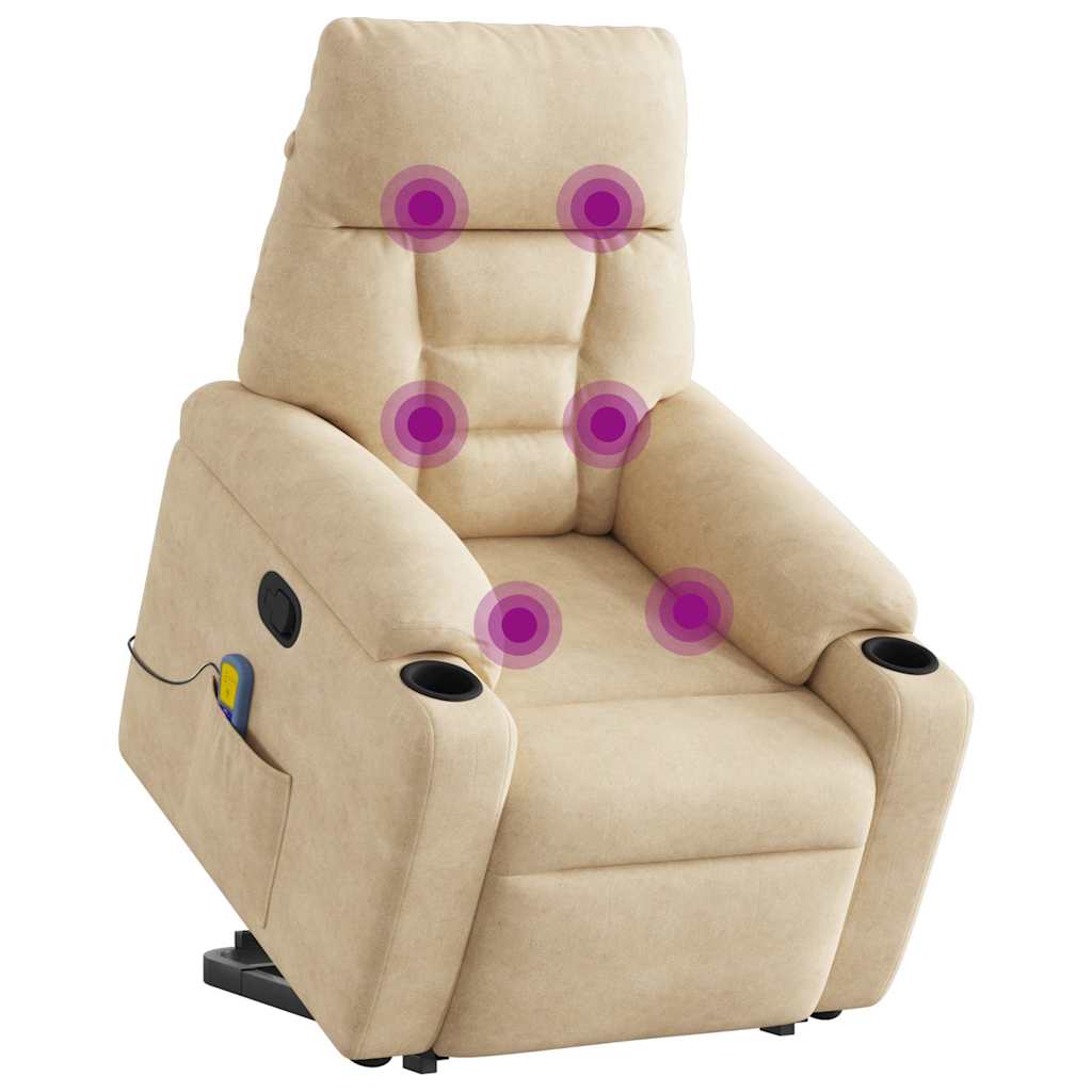 Massage reclining armchair lifting cream microfiber fabric