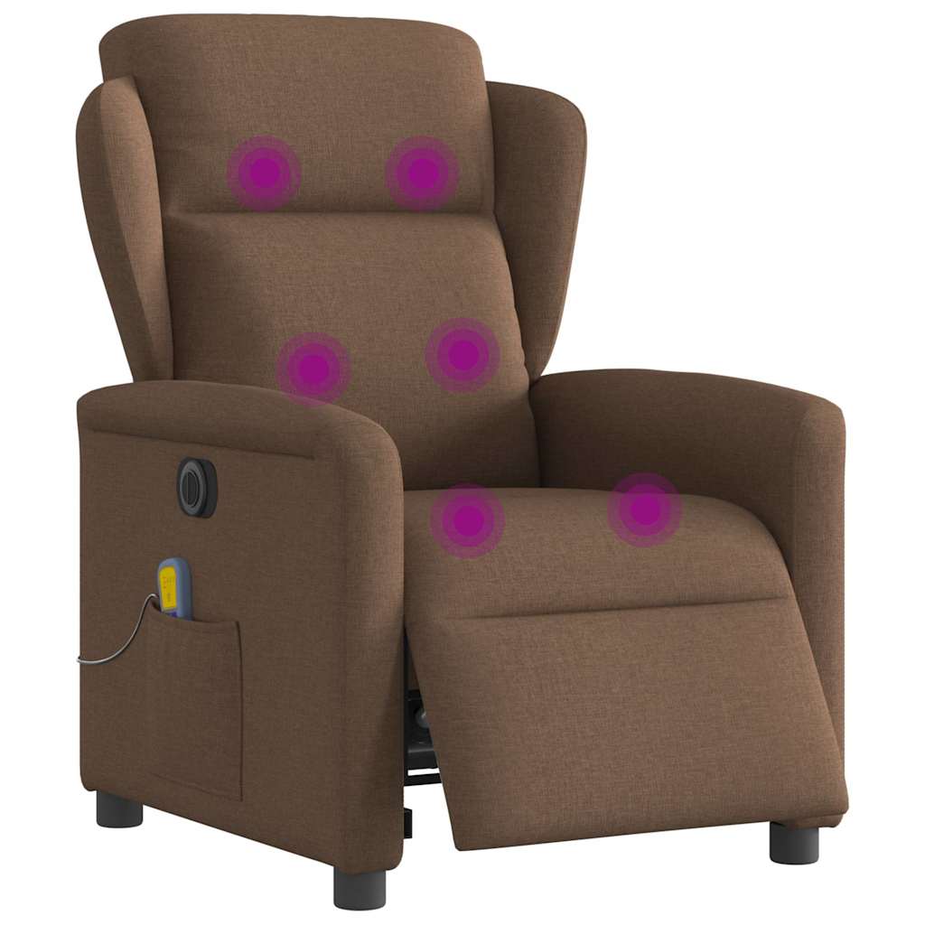 Reclinable electrical massage armchair