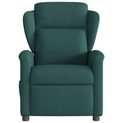 Sillón reclinable de masaje eléctrico tela verde oscuro V1120 Vetonek