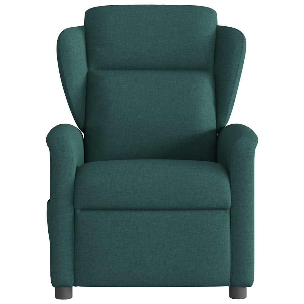 Sillón reclinable de masaje eléctrico tela verde oscuro V1120 Vetonek