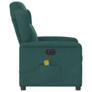 Sillón reclinable de masaje eléctrico tela verde oscuro V1120 Vetonek