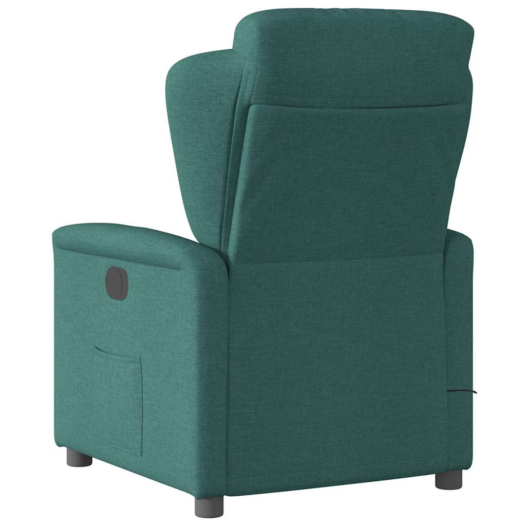 Sillón reclinable de masaje eléctrico tela verde oscuro V1120 Vetonek