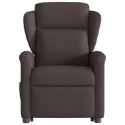 Sillón eléctrico reclinable elevable de tela marrón oscuro V1410 Vetonek
