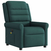 Sillón reclinable de masaje eléctrico tela verde oscuro V2929 Vetonek