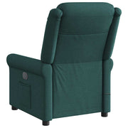 Sillón reclinable de masaje eléctrico tela verde oscuro V2929 Vetonek
