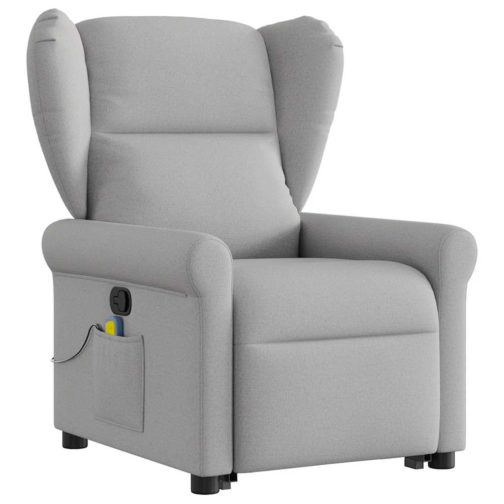 Reclining massage chair with gray cloud foot