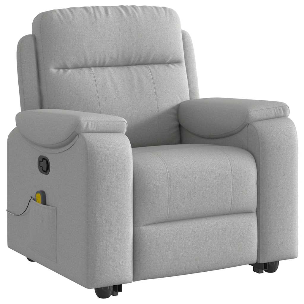 Chaise de massage inclinable avec pied de nuage gris