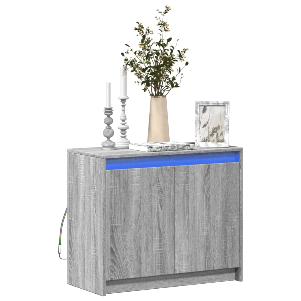 Sonoma Grey Engineering Wooden Sadery 72x34x61 cm