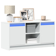 Mueble de tv con led madera de ingeniería blanco 100x34x50 cm v7528 Vetonek