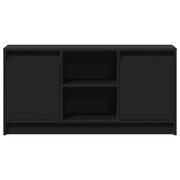 Mueble de TV con LED madera de ingeniería negro 100x34x50 cm V7535 Vetonek
