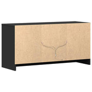 Mueble de TV con LED madera de ingeniería negro 100x34x50 cm V7535 Vetonek