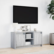 Mueble de TV con LED madera ingeniería gris Sonoma 100x34x50 cm V7573 Vetonek