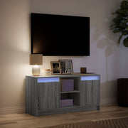 Mueble de TV con LED madera ingeniería gris Sonoma 100x34x50 cm V7573 Vetonek