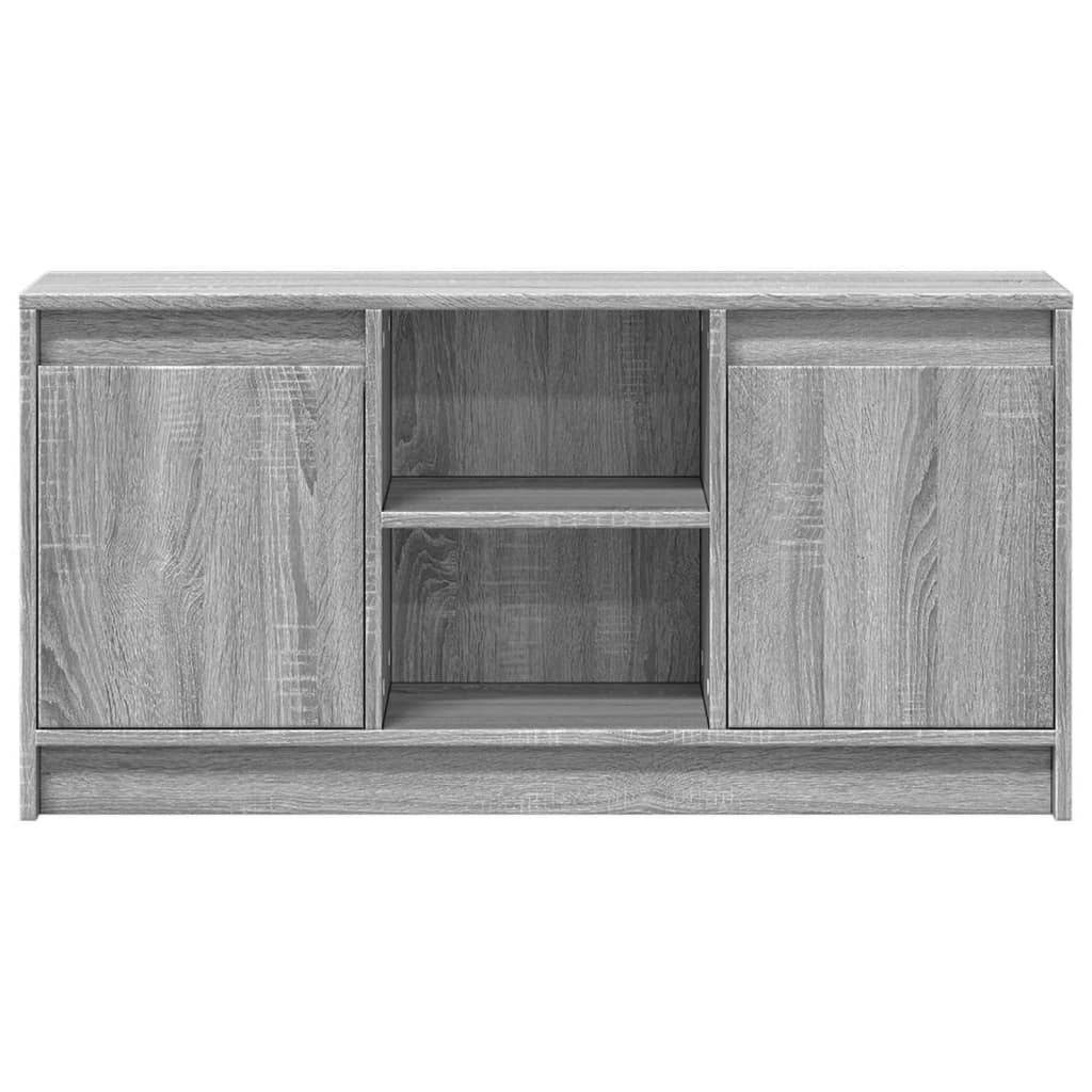 Mueble de TV con LED madera ingeniería gris Sonoma 100x34x50 cm V7573 Vetonek